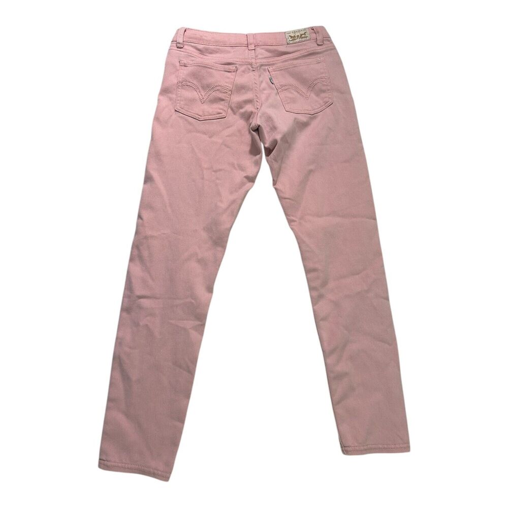 Levi’s Denim Legging Skinny Jeans Pink Size 14 Reg Stretch 5 Pocket - Picture 3 of 9